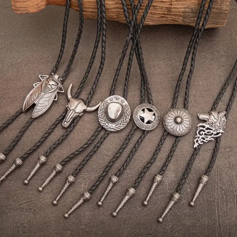 NEW Color Dark Silver Western Bolo Tie
